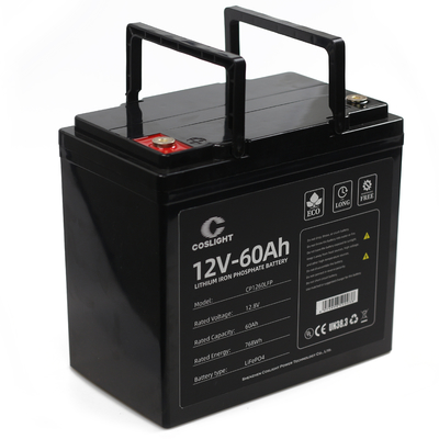 Coslight 12.8v 55ah Ebike باتری لیتیوم یون فسفات IP65 ضد آب